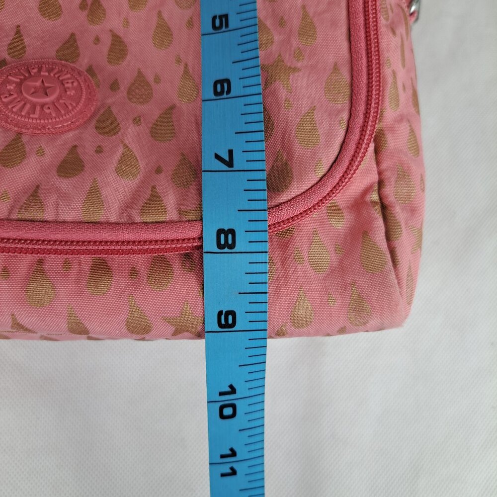 Bag Kipling KICHIROU FLEX Pink Gold - Used - Classic Everyday Style - FAST SHIP - Picture 13 of 15